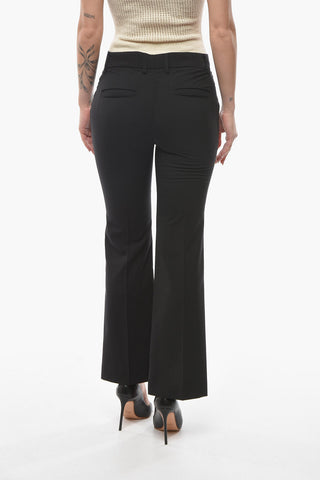 Pantaloni a Gamba Diritta SANDY in Misto Lana Vergine 