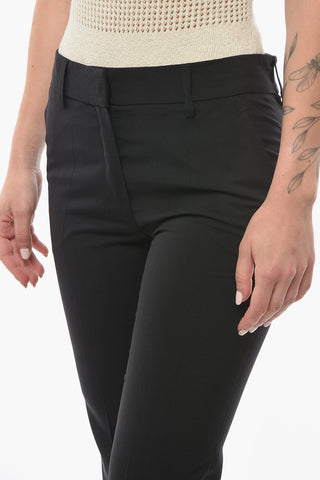 Pantaloni a Gamba Diritta SANDY in Misto Lana Vergine 