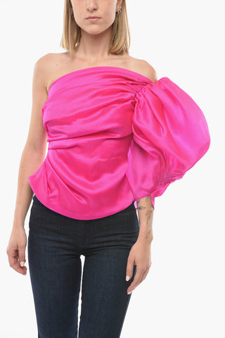 Silk Single Shoulder Top