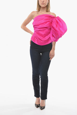 Silk Single Shoulder Top