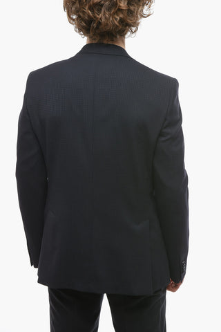CC COLLECTION Half-lined RESET Blazer with Pied de Poule Pattern