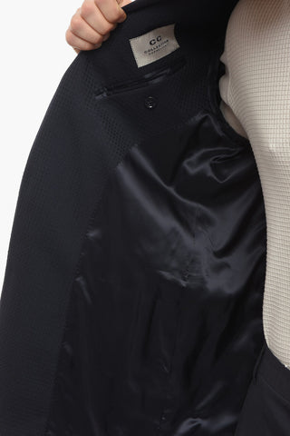 CC COLLECTION Half-lined RESET Blazer with Pied de Poule Pattern
