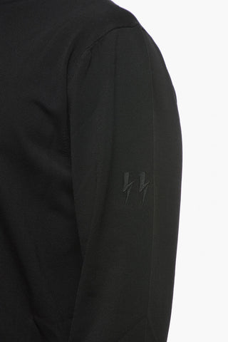 Viscose Blend Turtleneck Sweater with Contrasting Edges