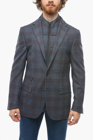 ID Plaid Check IDENTITY Center Vent Full Zip IDENTITY Jacket