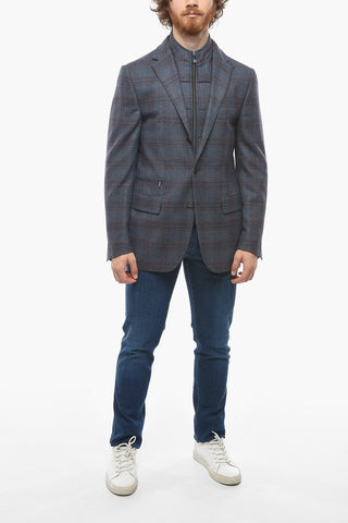 ID Plaid Check IDENTITY Center Vent Full Zip IDENTITY Jacket