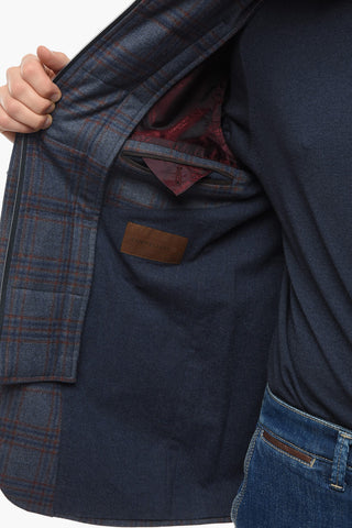 ID Plaid Check IDENTITY Center Vent Full Zip IDENTITY Jacket