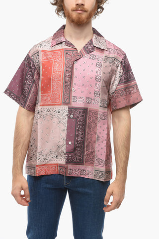 Paisley Patterned BANDANA Silk Shirt