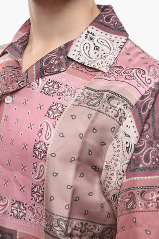 Paisley Patterned BANDANA Silk Shirt