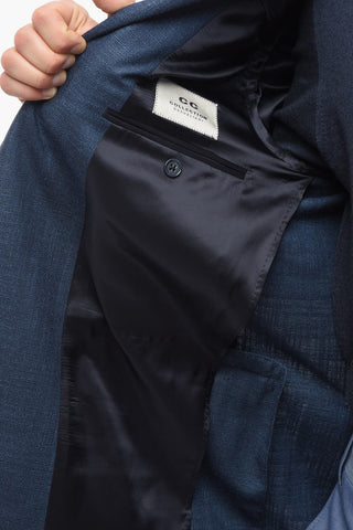 CC COLLECTION Blazer REFINED con Motivo Hopsack e Tasche con Aletta