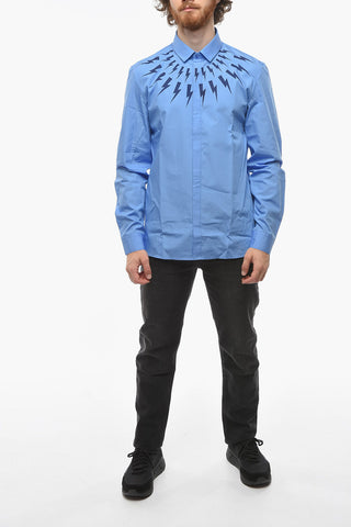 Cotton THUNDERBOLT Slim Fit Shirt