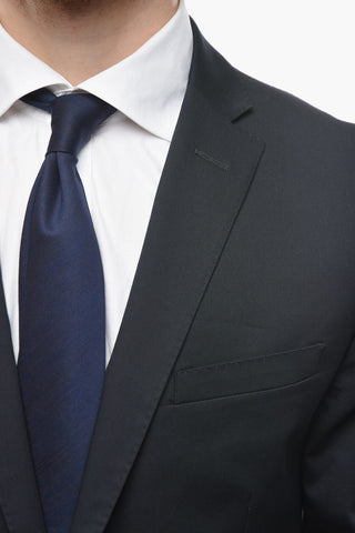 CC COLLECTION Stretchy-cotton RESET Suit with Notch Lapel