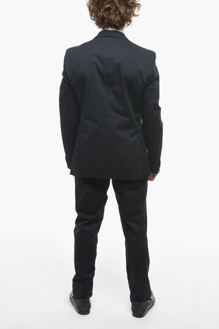 CC COLLECTION Stretchy-cotton RESET Suit with Notch Lapel