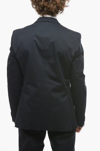 CC COLLECTION Stretchy-cotton RESET Suit with Notch Lapel