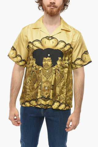 Short-sleeved JIMI HENDRIX Silk Shirt