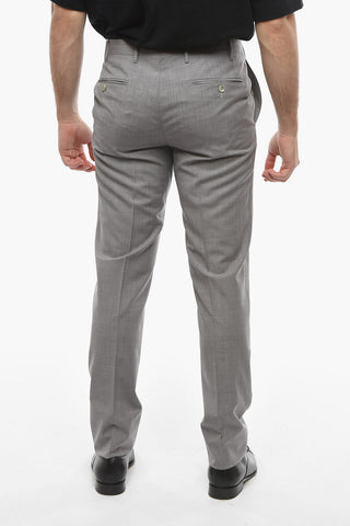 CC COLLECTION Virgin-wool RIGHT Straight-leg Pants