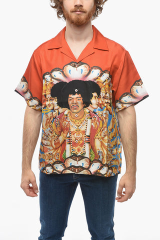 Short-sleeved JIMI HENDRIX Silk Shirt