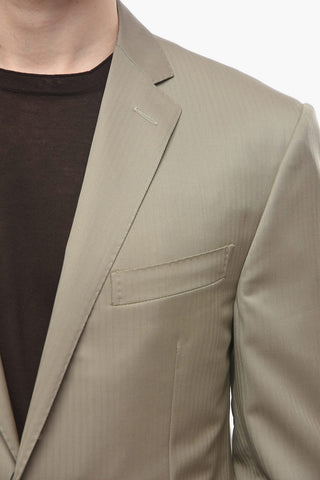Virgin Wool ACADEMY Herringbone Suit