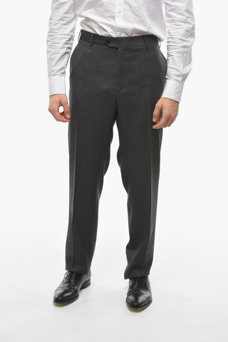 Honeycomb-patterned MANTUA Suit with Notch Lapel