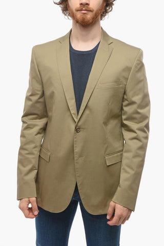 CC COLLECTION Cotton-twill RESET Single-breasted Blazer