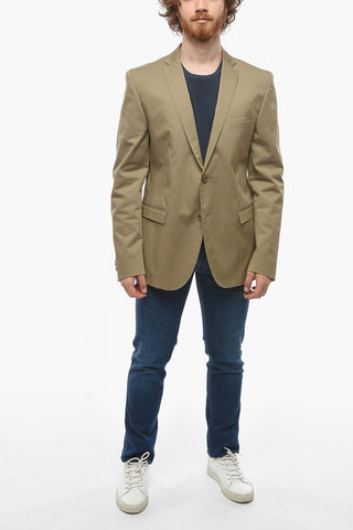 CC COLLECTION Cotton-twill RESET Single-breasted Blazer