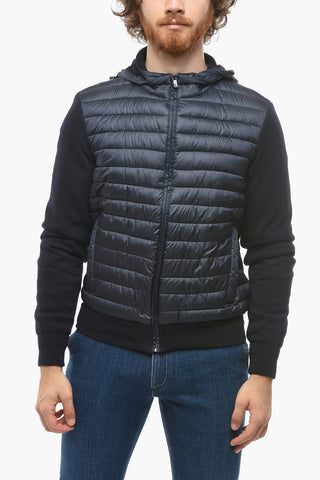 ID Hooded TENYL PIMA Puffer Jacket with Fleece Sleeves