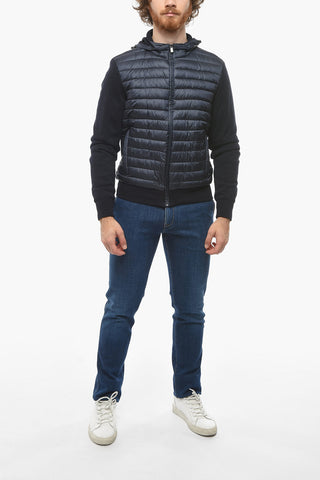 ID Hooded TENYL PIMA Puffer Jacket with Fleece Sleeves