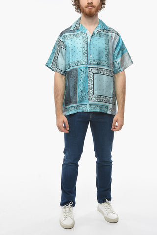 Camicia in Seta BANDANA con Motivo Paisley