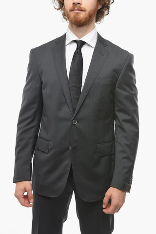 Virgin-wool ACADEMY SOFT Suit with Notch Lapel