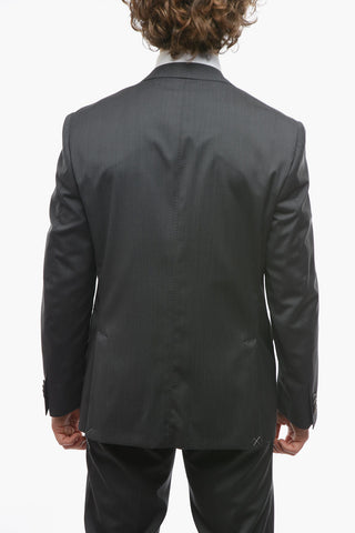 Virgin-wool ACADEMY SOFT Suit with Notch Lapel