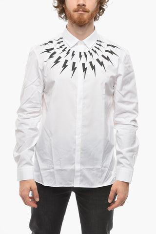 Cotton THUNDERBOLT Slim Fit Shirt