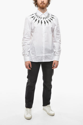 Cotton THUNDERBOLT Slim Fit Shirt