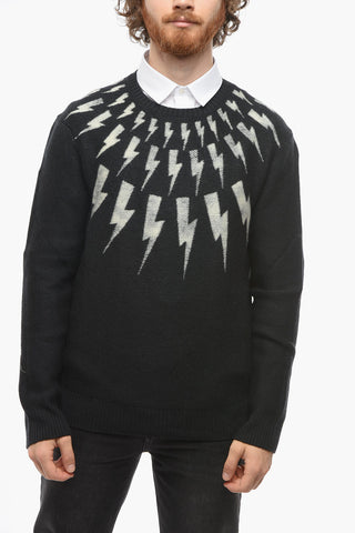 Pullover Girocollo FAIR ISLE VINTAGE in Lana