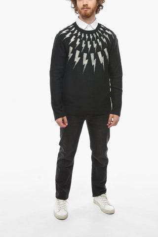 Crew Neck FAIR ISLE VINTAGE Wool Pullover