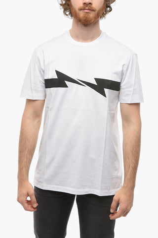 T-Shirt Slim Fit HORIZONTAL BOLT in Cotone