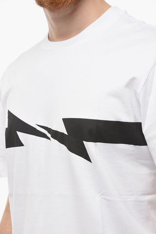 T-Shirt Slim Fit HORIZONTAL BOLT in Cotone