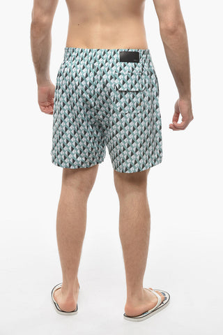 Geometric Patterned AAA Swimshorts