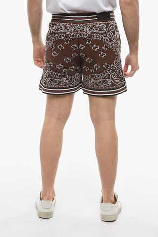 Paisley Patterned BANDANA Knitted Shorts