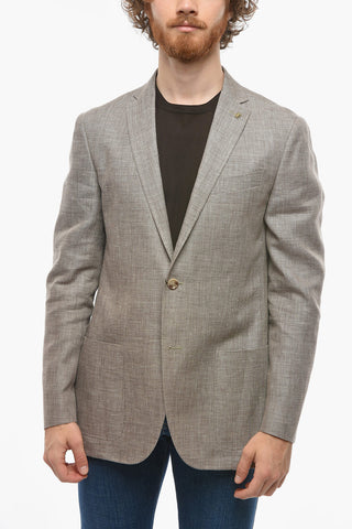CC COLLECTION Half-lined RIGHT Linen Blend Blazer