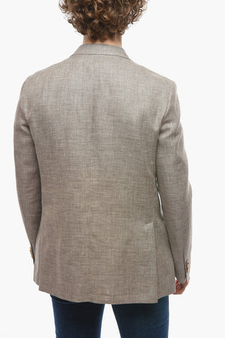 CC COLLECTION Half-lined RIGHT Linen Blend Blazer