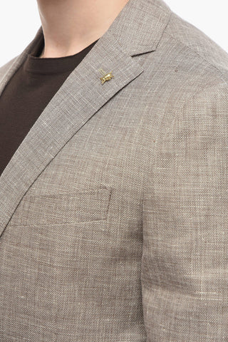CC COLLECTION Half-lined RIGHT Linen Blend Blazer