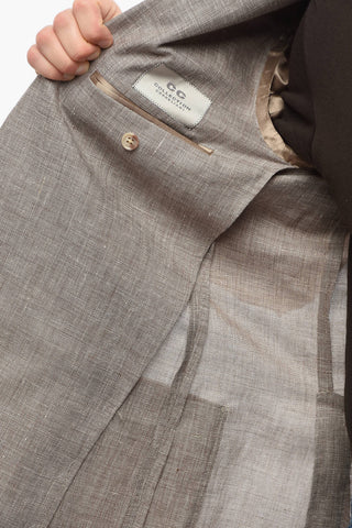 CC COLLECTION Half-lined RIGHT Linen Blend Blazer