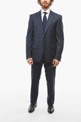 CC COLLECTION Slim Fit RIGHT Suit with District Check Motif
