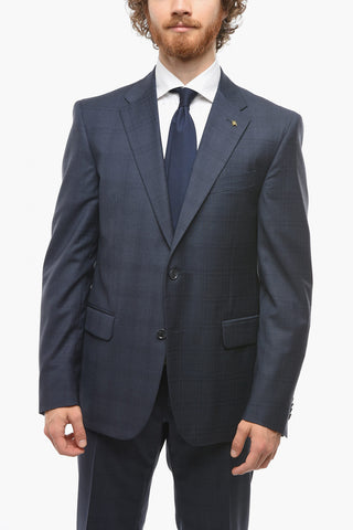 CC COLLECTION Slim Fit RIGHT Suit with District Check Motif