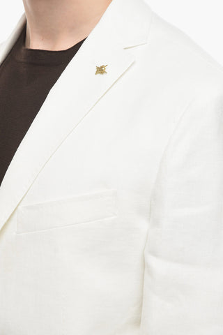 CC COLLECTION Half-lined RIGHT Linen Blazer