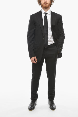 Blazer Monopetto LEADER in Lana Vergine Extrafine SUPER 150'S con Revers Classico