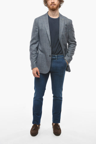 CC COLLECTION Half-lined RIGHT District Check Blazer