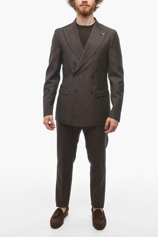 CC COLLECTION Double-breasted REWARD Pinstriped Suit