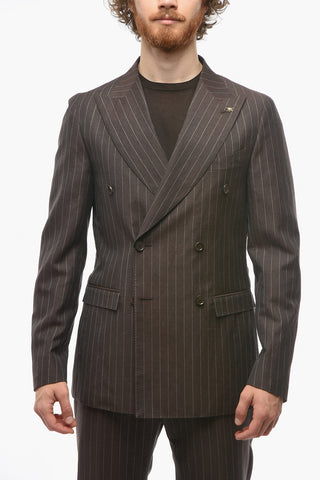 CC COLLECTION Double-breasted REWARD Pinstriped Suit