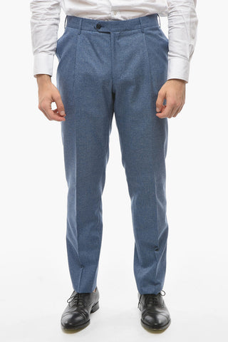 Virgin-wool Cotton GATE Unlined Suit with Notch Lapel
