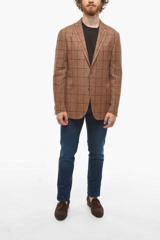 CC COLLECTION Wool Blend RIGHT Windowpane Blazer